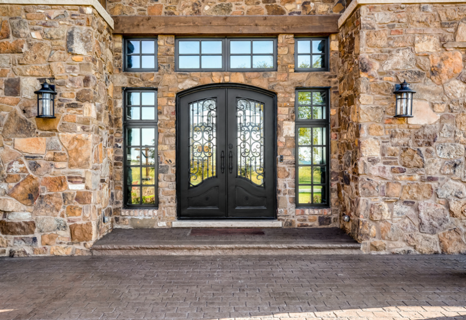 New windows and doors on home